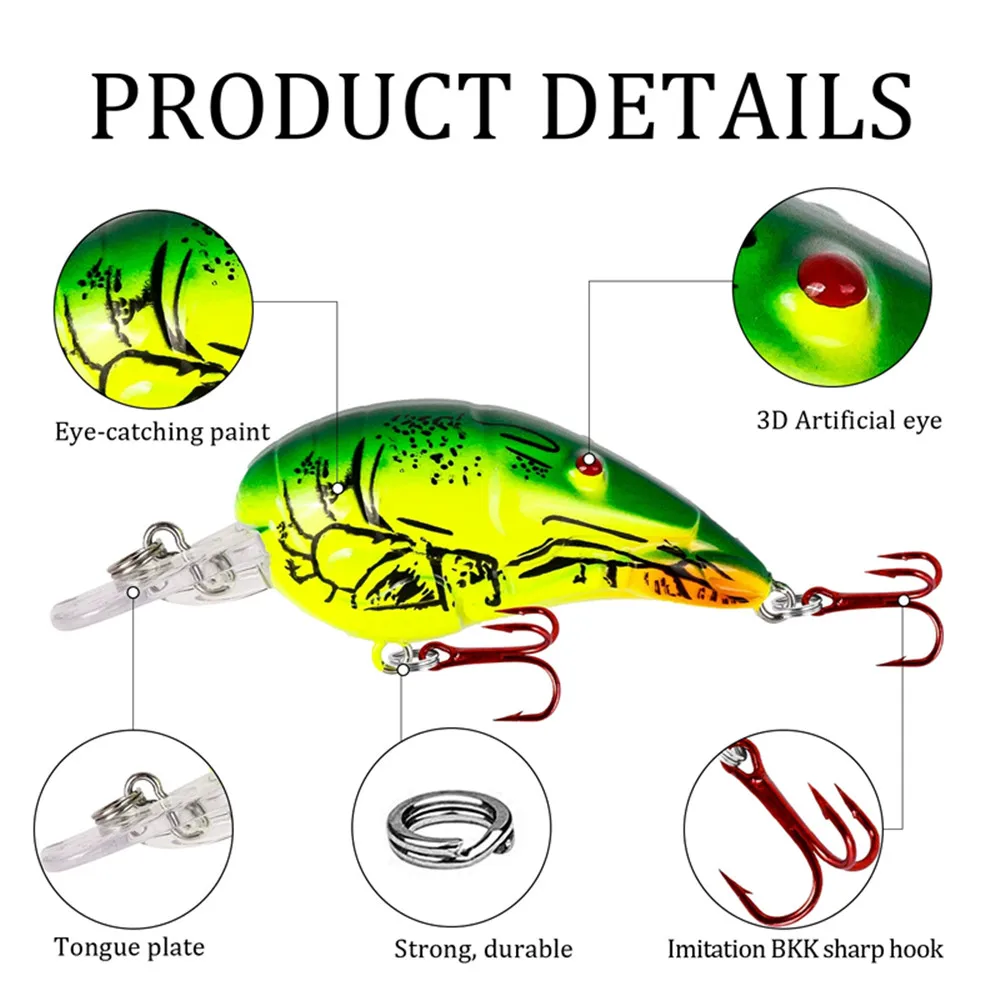 Señuelos Crankbait flotantes para bagre y jerkbait – Wobbler - imagen 3