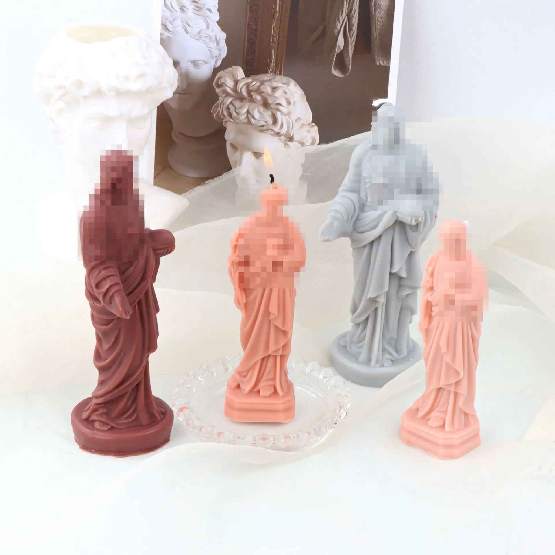 New Jesus Christ Silicone Mold for Handmade Candle Plaster Soap Epoxy Resin Chocolate Decoration Gypsum Ice DIY Baking Mould