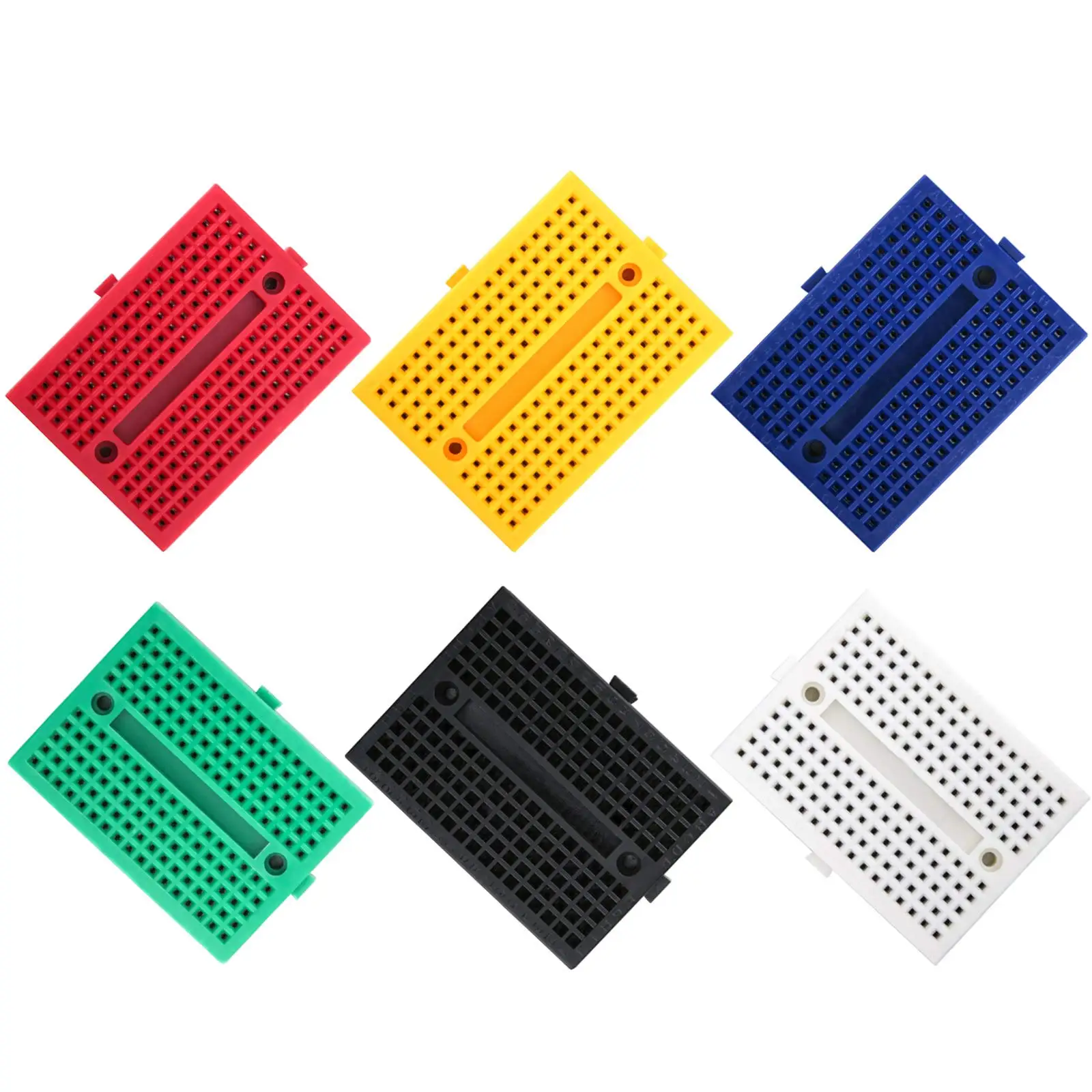 6PCS 170 Tie-Points Mini Breadboard Kit for Arduino Proto Shield Distribution Connecting Blocks