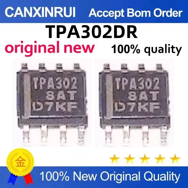 مضخم طاقة الصوت ، TPA302DR ، TPA302 ، SOP-8 ، 10