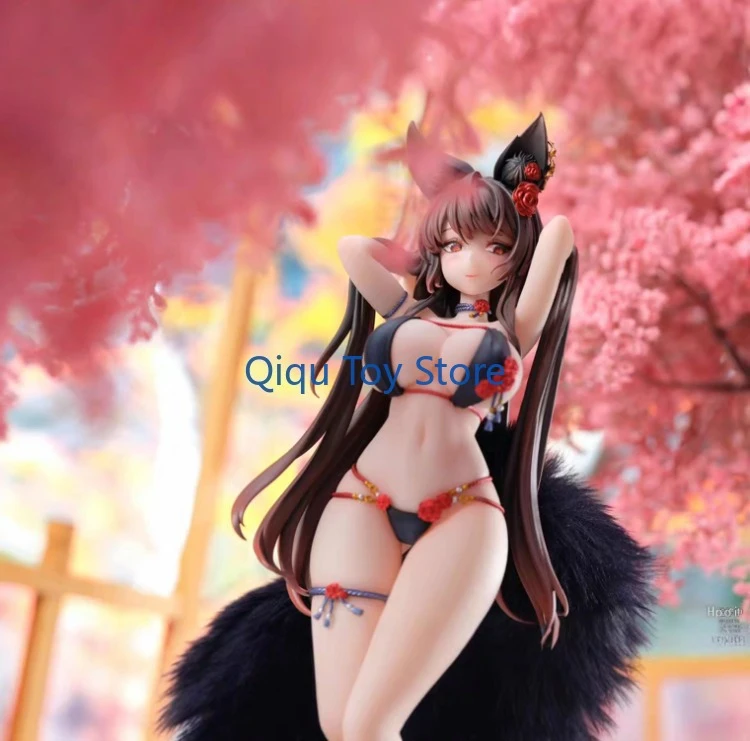 

in stock Original painting Rose Bara Plush tail & eye tracking 1/6 proportion hand-mand