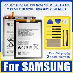 Batteria XDOU per Samsung Galaxy Note 10 NoteX S10 A01 A10S M11 5G S20 S20 + Ultra A31 J1 J6 Edition M30s SM-M3070 SM-A2070 + Tool