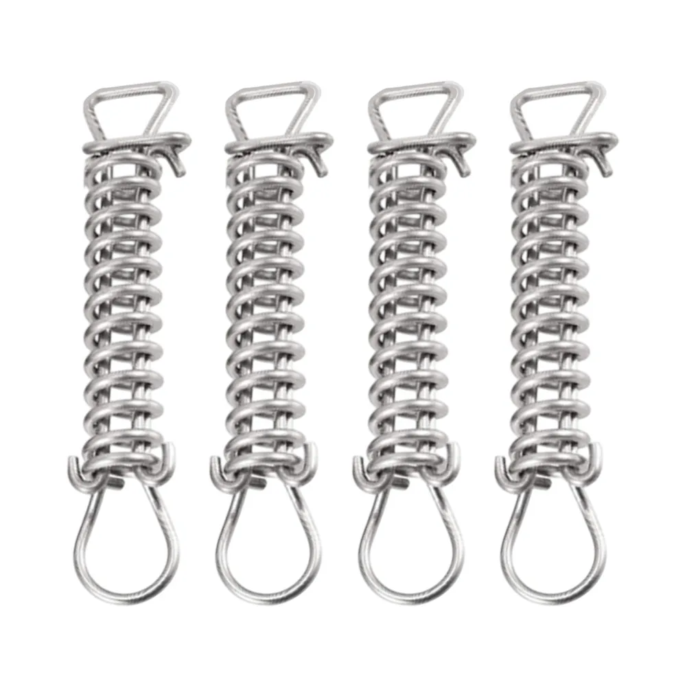 4pcs Stainless Steel Pool Cover Springs With PVC Protective D For Ring Replacement Parts For Swimming Spa Winter Cover Accessori