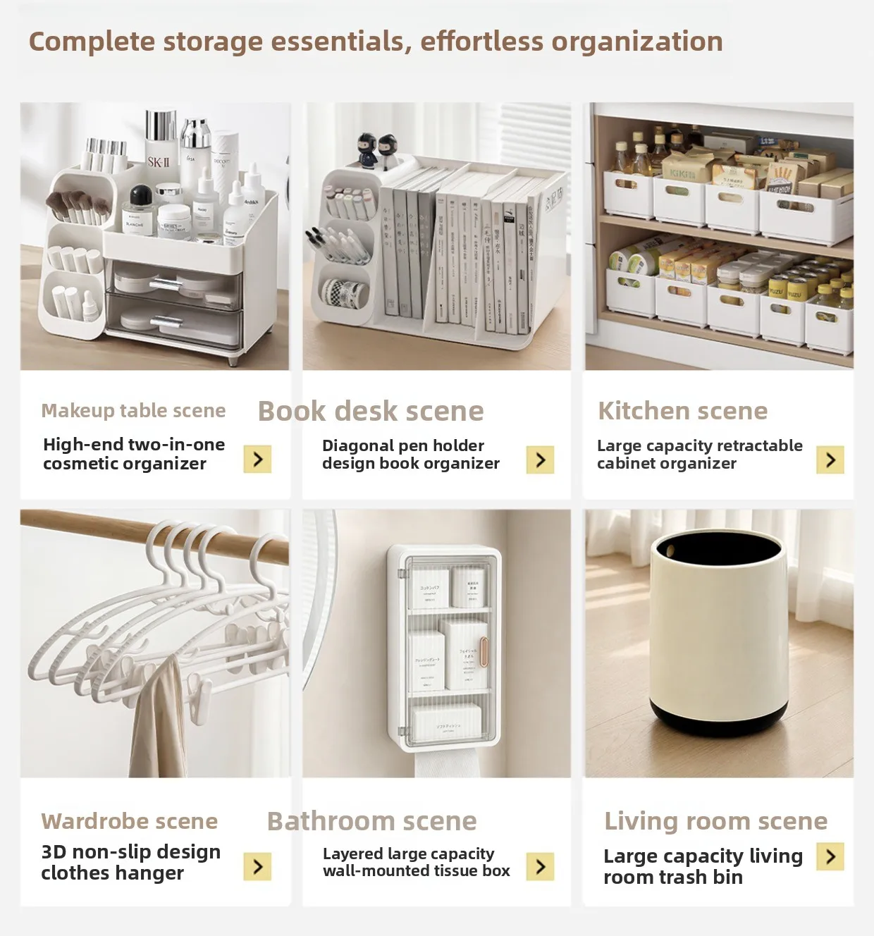 Desktop Drawer-Style Multi-Layer Plastic Organizer for Office & Student Desks — detail 2