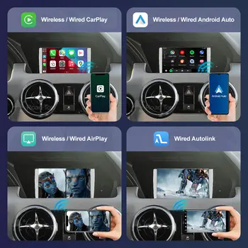 適用於2013-2015款賓士GLK的無線CarPlay,支援Android Auto、Mirror Link、AirPlay和CarPlay功能 8 最佳銷售 賓士GLK螢幕 - №5
