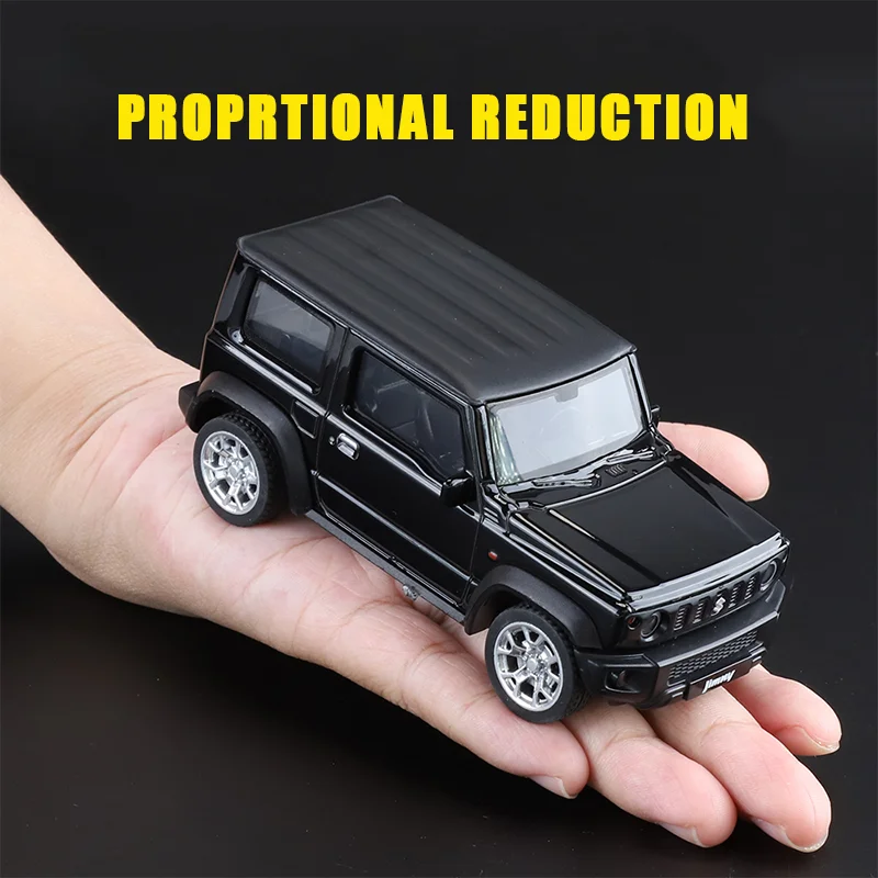 1:34 Scale SUZUKI Jimny SUVรถรุ่นDiecasts Off-Roadดึงกลับรวบรวมของเล่นเด็กของขวัญวันเกิดFast Furiousสไตล์Colle