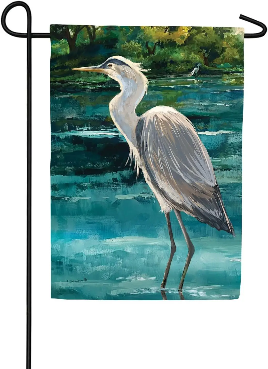 Custom Decor Garden Flag - Stately Heron,