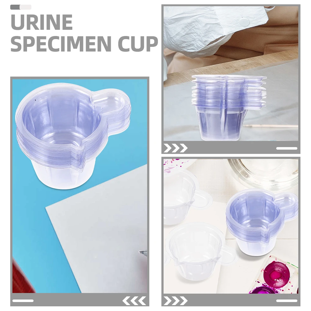 

200Pcs Urine Specimen Cups Simple Structure Easy Stackable Safety Disposable Urine Sample Testing Container Specimen Cups