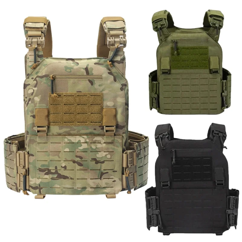 سترة تكتيكية متعددة الوظائف سريعة التفكيك، بدلة تدريب خارجية، بدلة واقية CS، مع لوحات باليستية قابلة للإدخال