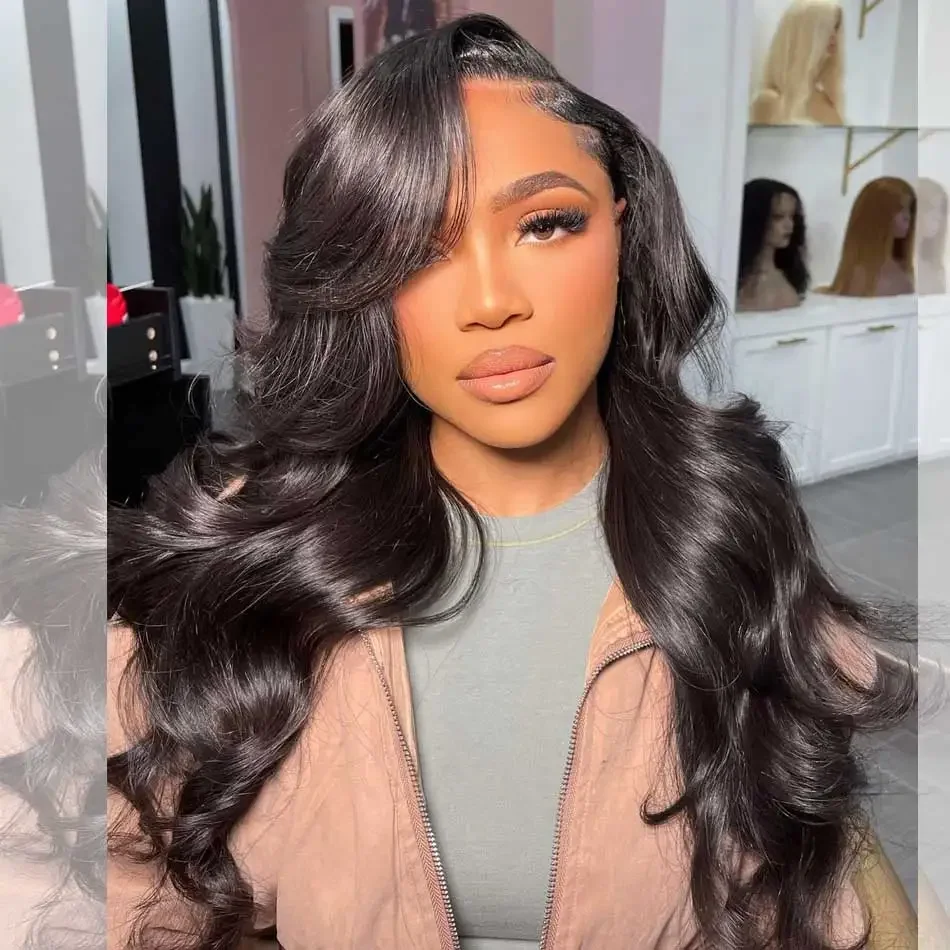 Xcurly HD Transparent Body Wave Lace Front Human Hair Wigs 5x5 Glueless Wig Brazilian Water Wave 13x4 Lace Frontal Wig For Women