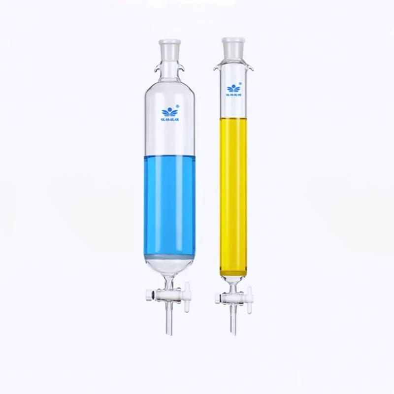 1pc Caliber 24# Chromatography Column with PTFE Piston Laboratory Filtration Column with Sand Core Lon Exchange Column