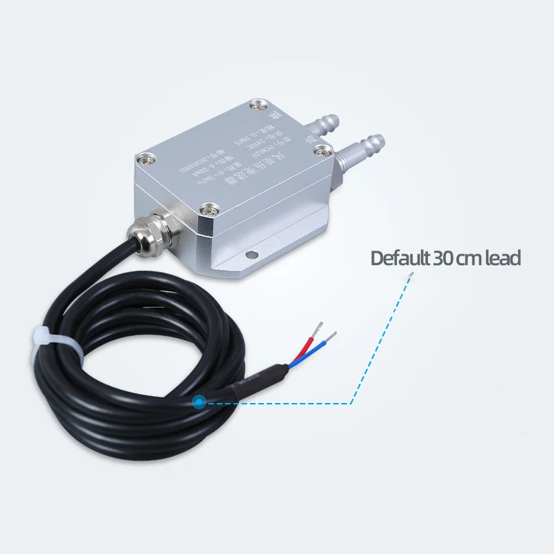 Air Gas Wind Pressure Differential Sensor Transmitter 4-20mA 0-10V 0-5V RS485 Differential Pressure Meter