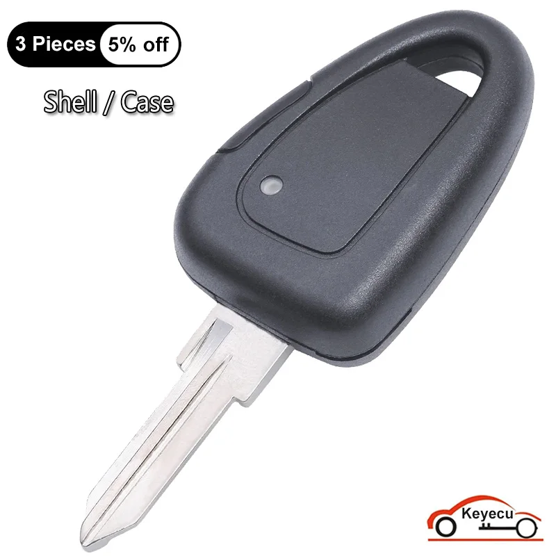 

KEYECU 1 Side Button Case for Fiat Ducato Iveco Daily Auto Remote Control Key Shell Cover Replacement Fob GT10R Blade