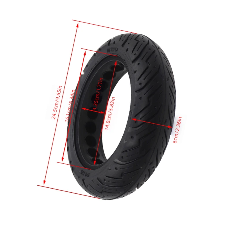 Off road tires are high-quality 10 inch solid tires suitable for 10X2.50 balance scooter non pneumatic tires
