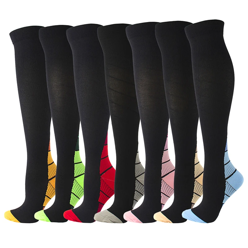 Men Professional Compression Socks Breathable Travel Activities Fit For Nurses Shin Splints Flight Travel Socks