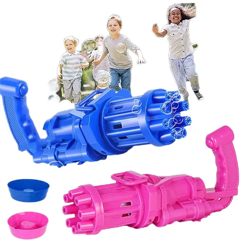 Summer bubble children's toys soap blower bubble gun automatic bubble gun outdoor