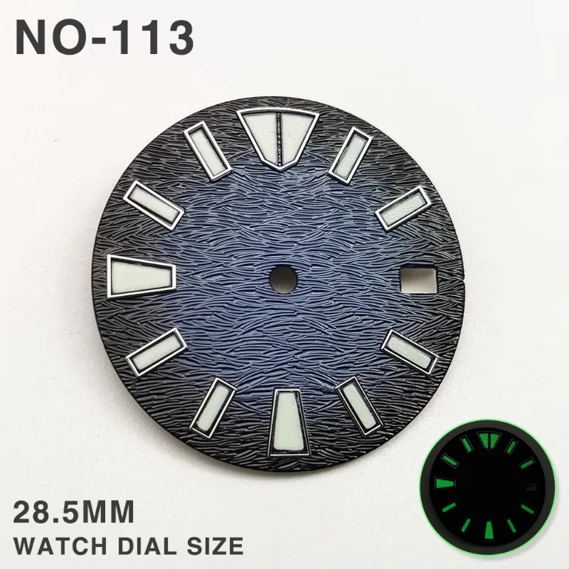 28.5MM modified accessories for NH35 dial luminous, substitute Seiko watch literally suitable for NH36/4R movement