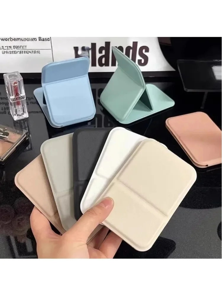 1 Stück Spiegel, Make-up-Spiegel, tragbarer Klappspiegel, Make-up-Spiegel für Mädchen, HD-Desktop-Standspiegel, tragbarer kleiner Mini-Spiegel für Reisen