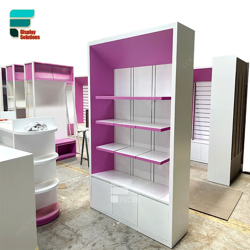 Customized-Popular Decoration High Quality Modern Cosmetic Display Table Perfume Store Display Beauty Store Furniture