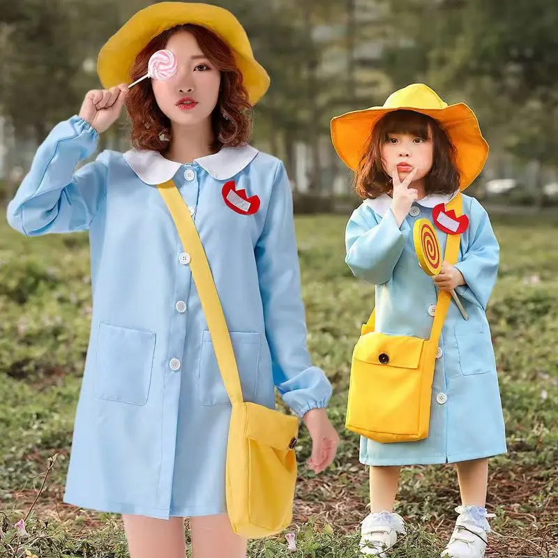 Japanese-style Childcare Worker Cosplay Costume Anime Blue Pink Loose Uniform Adult Man Woman Cute Dress Halloween Suit