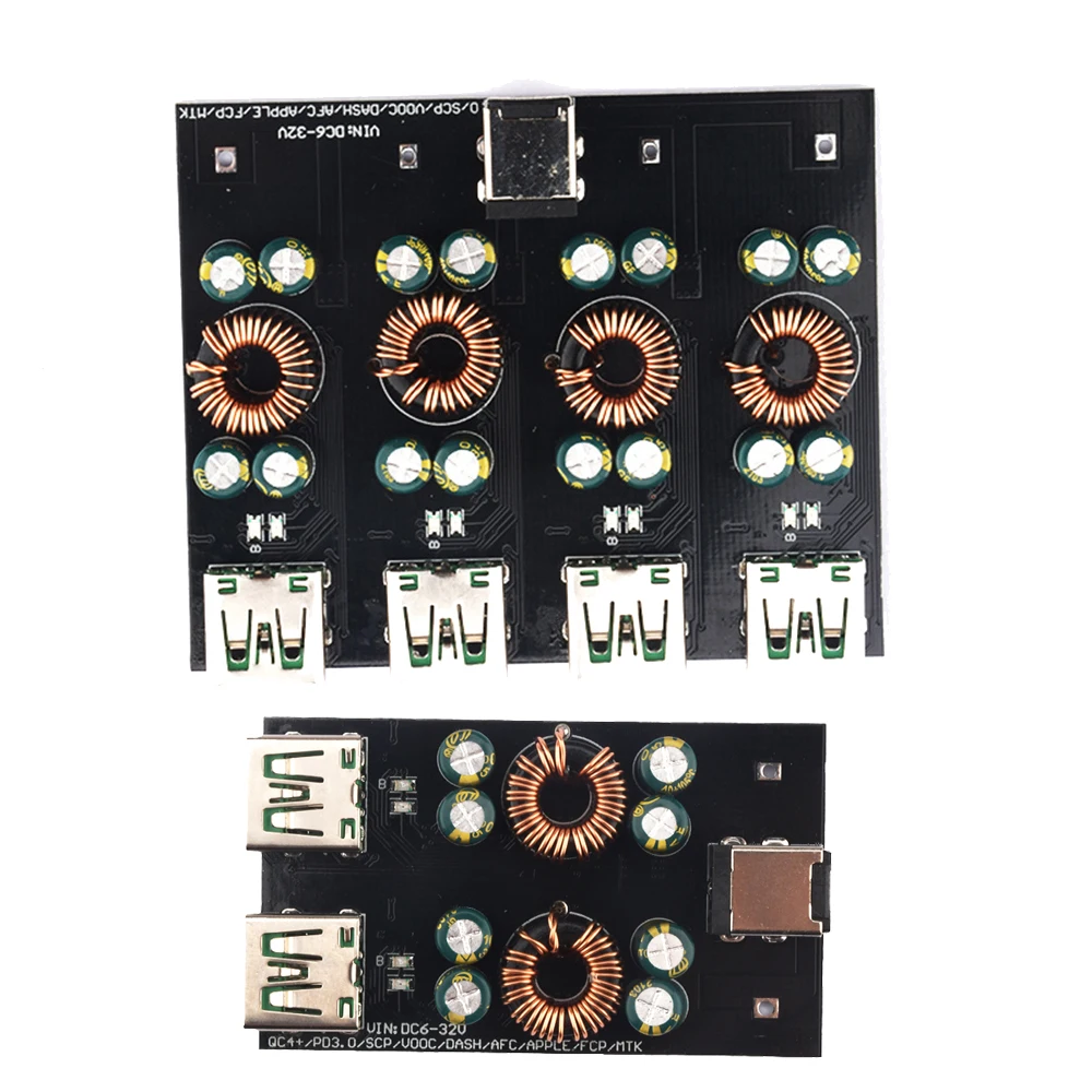 

2/4-Channel Fast Charging Power Module USB PD3.0 PPS Step-Down Module DC6-32V Mobile Phone Charging Board
