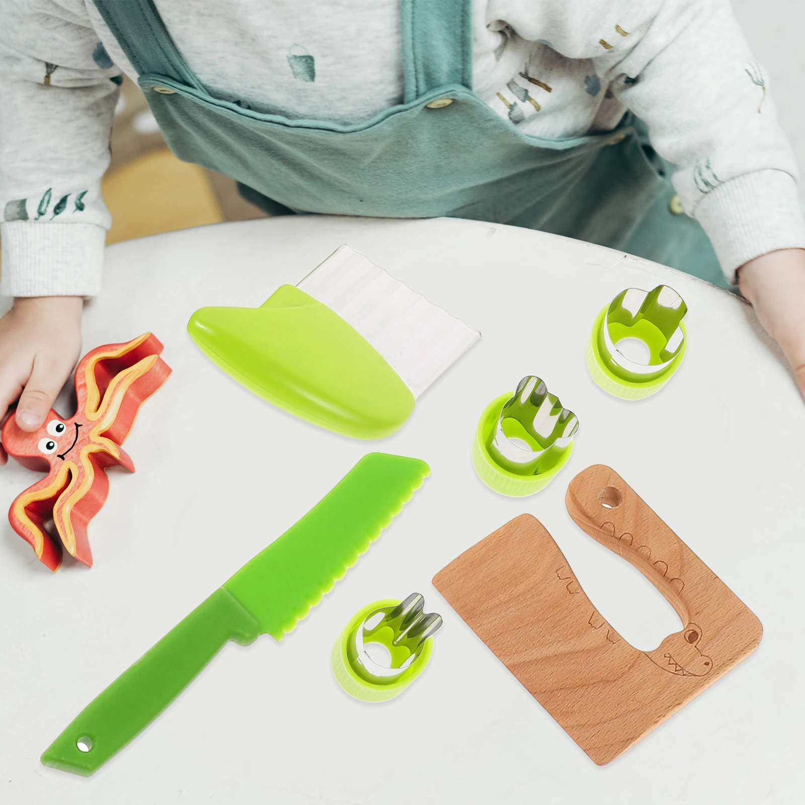 1 set Children Cooking Tools Set Kids Kitchen Pretend Play Realistic Educational Learning For Toddlers Sensory Development