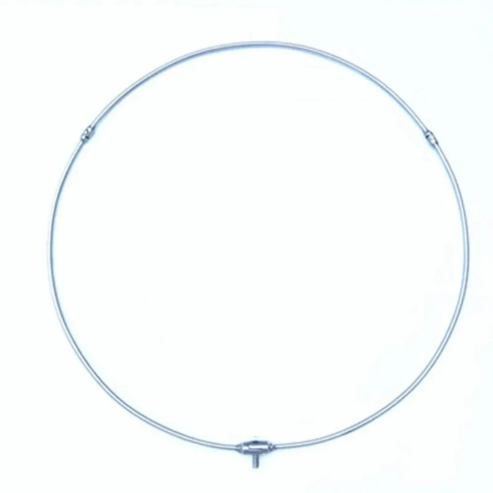 

Light Hollow Stainless Steel Landing net Ring Diamter 30cm- 50cm For Dip Net Turck Nets Accessories Round Folding Fishing Tool