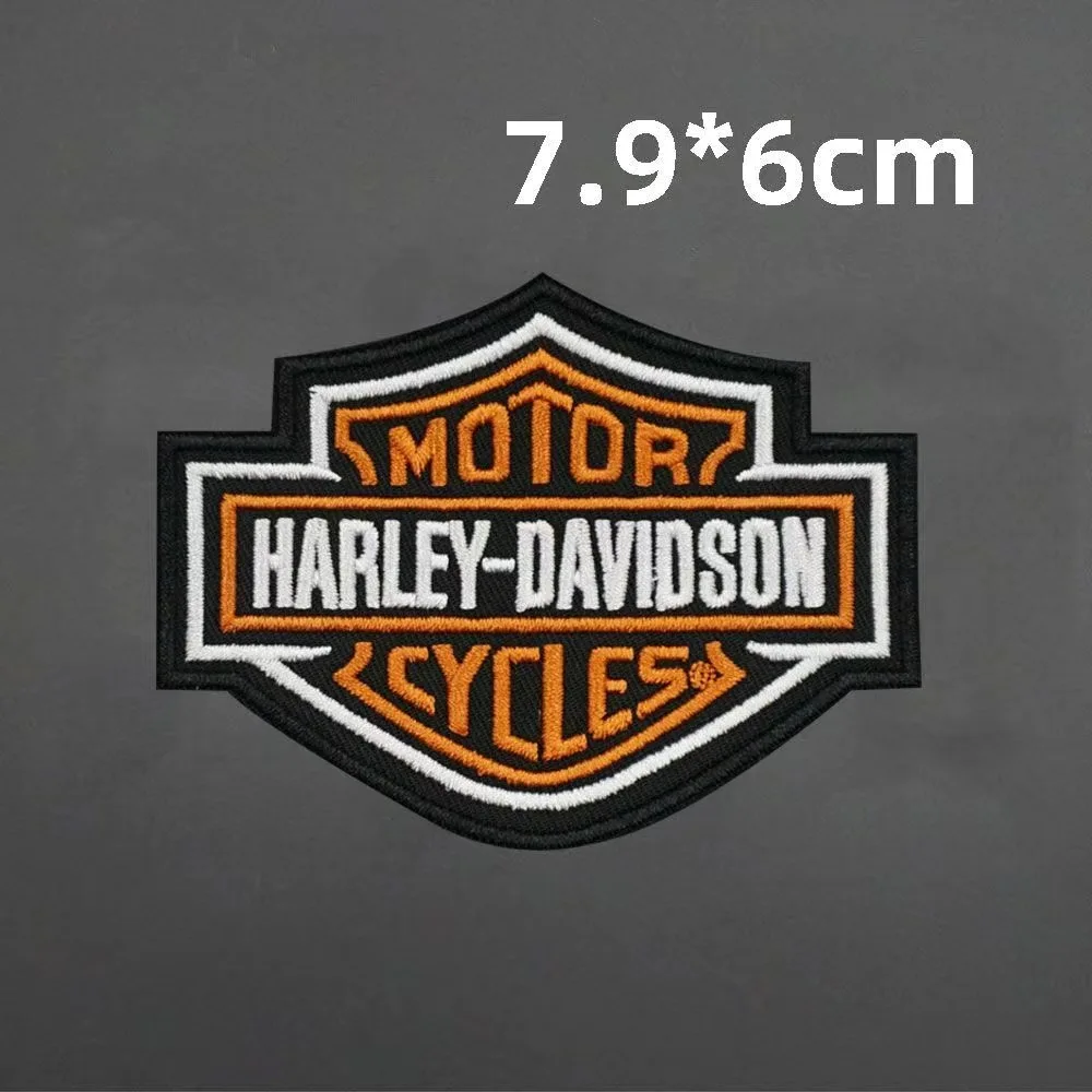 Parches Bordados con Emblema de Motocicleta Harley Davidson, Apliques Cosidos, Etiqueta de Costura, Estilo Punk, Biker, Rock, Decoración DIY para Ropa