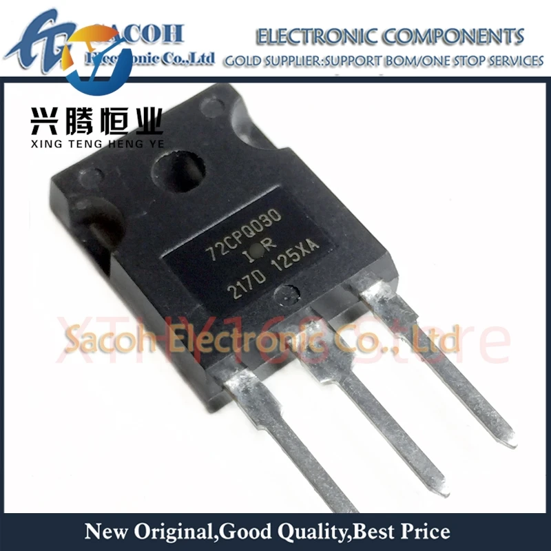 10Pcs 72CPQ030PBF 72CPQ030 or 52CPQ030 TO-247 70A 30V Schottky Rectifier