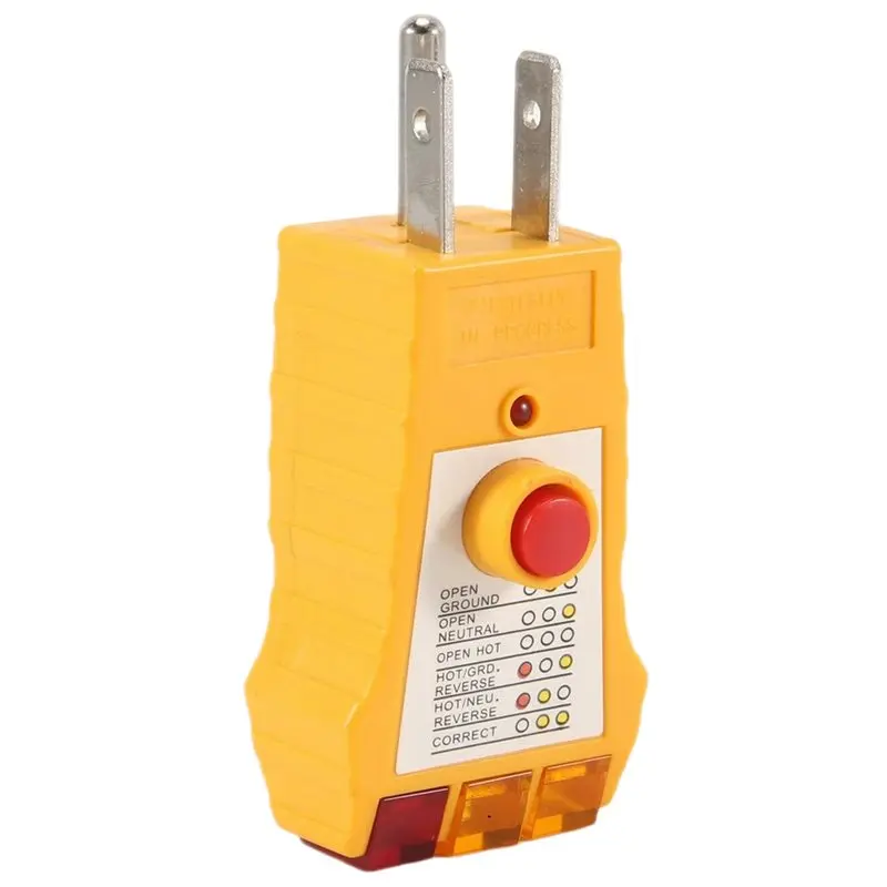 Exquisite-Outlet Tester For Grounding Products, Outlet Tester With GFCI, Electrical Receptacle Tester, Plug Tester,Usplug