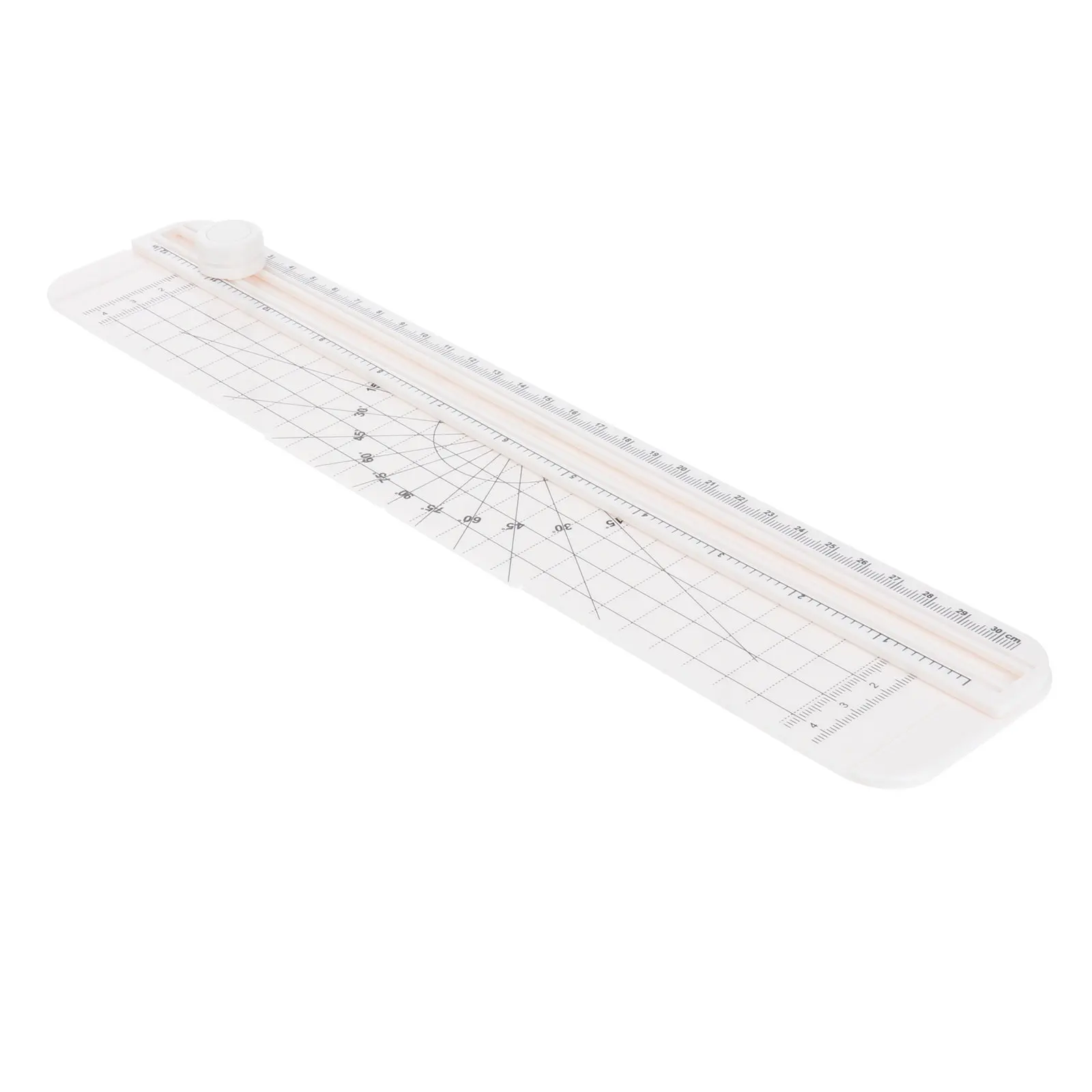 A4 Paper Trimmer Cutter with Pull-Out Ruler Alignment Grid Scale for Accurate Cutting Mini Lightweight Portable Scrapbooking