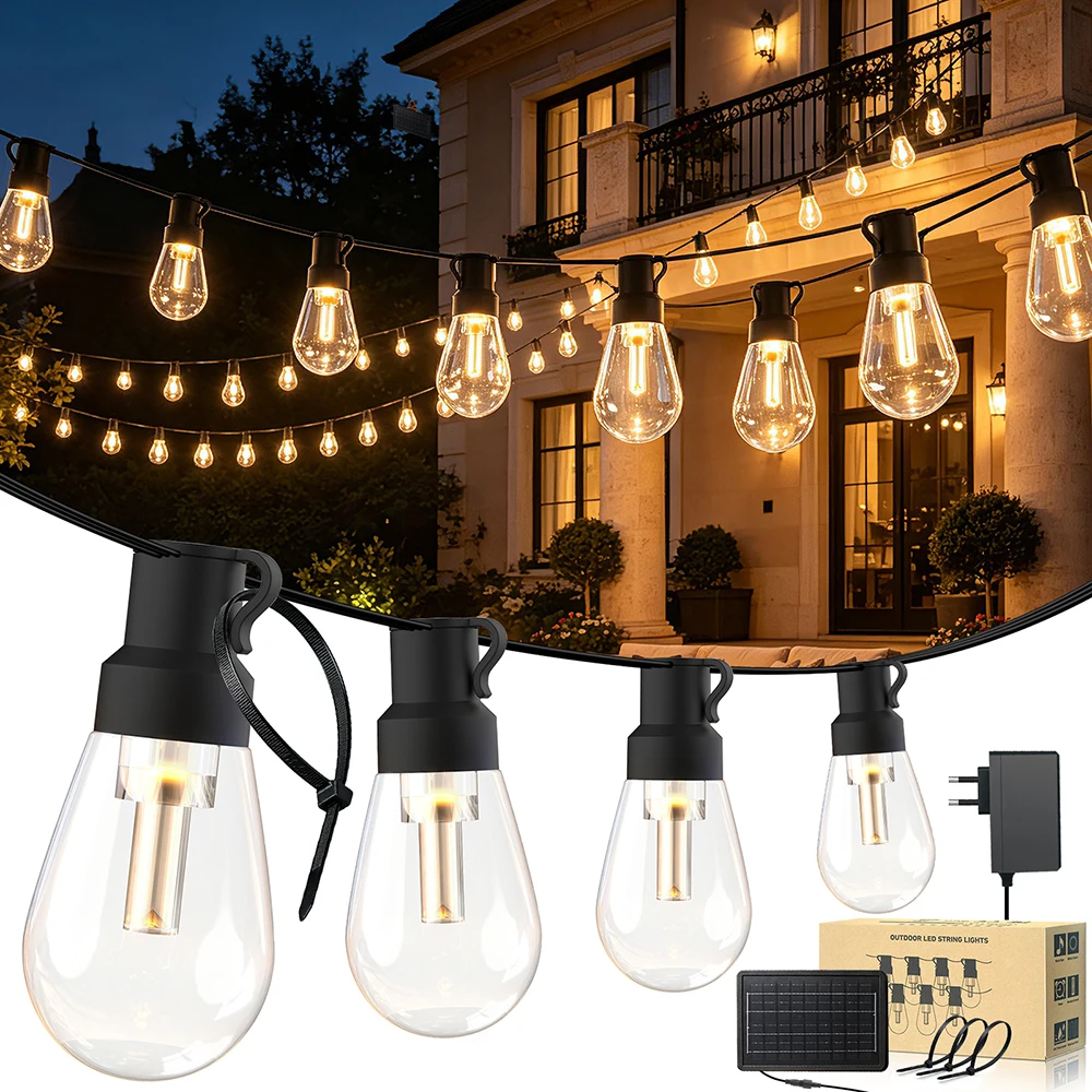 Outdoor Lighting Socket - سلسلة أضواء LED كروية مقاومة للماء