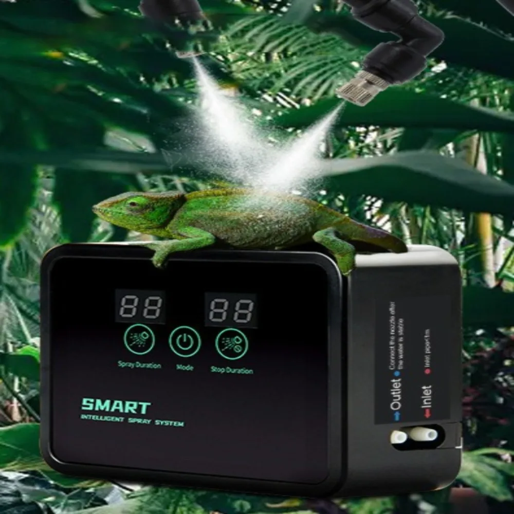 

Интеллектуальный увлажнитель для восхождения домашних животных, имитирующий дождевой лес, малошумная система распыления с таймером для рептилий, товары для домашних животных