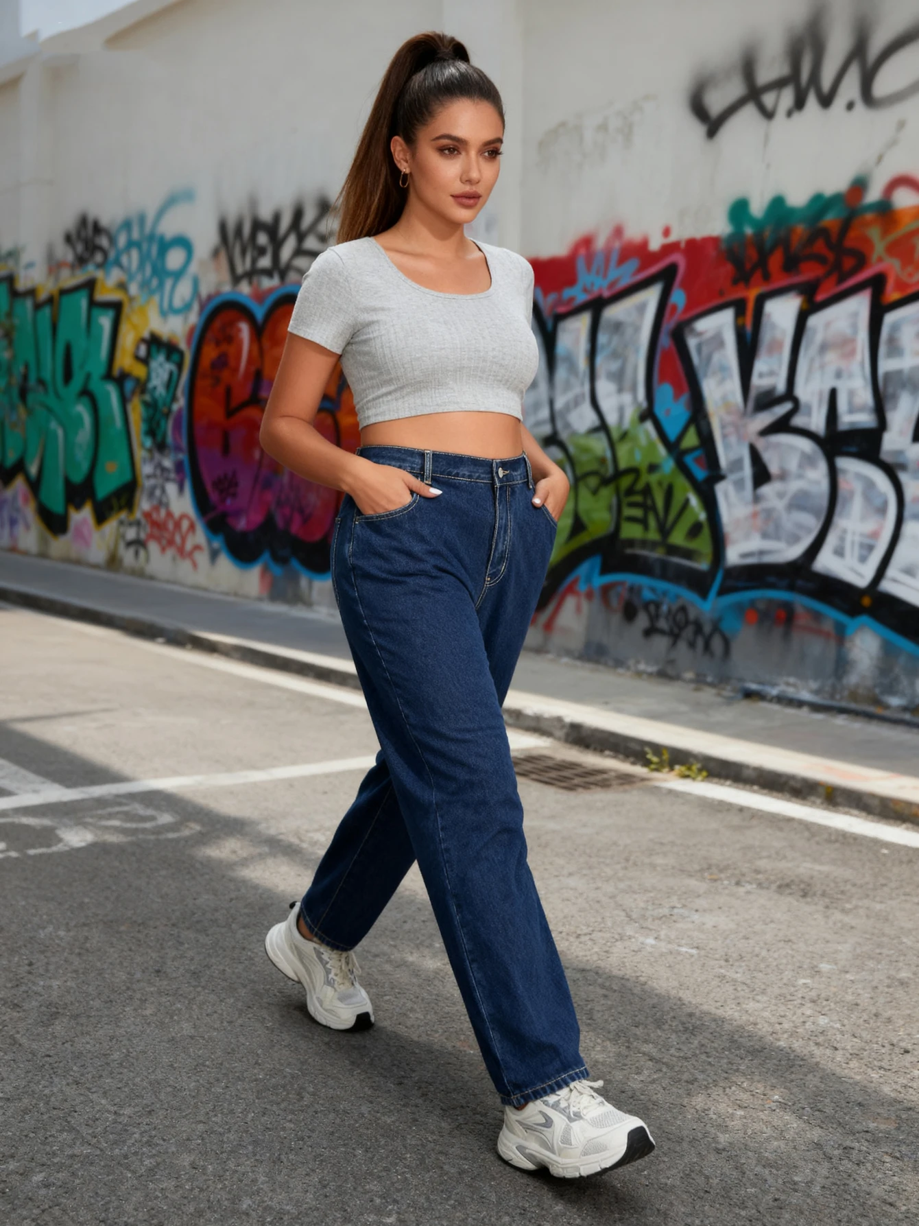 

Женские джинсы больших размеров; повседневные, универсальные, утягивающие и элитные брюки прямого кроя.