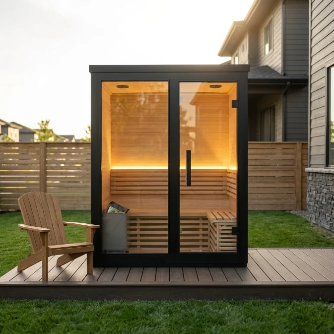 FOODLINE Sauna Ventilation Designed Sauna Cabin For Indoor Use Comfortable Breathing Dry Sauna Room
