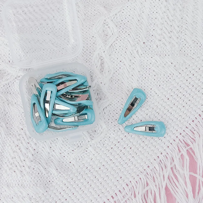 10pcs/Lot 2cm Cute Mini Hair Clips For BJD OB11 Hair Decoration Dolls Accessories 1/12 1/6 Doll Candy Color Hairpin with box