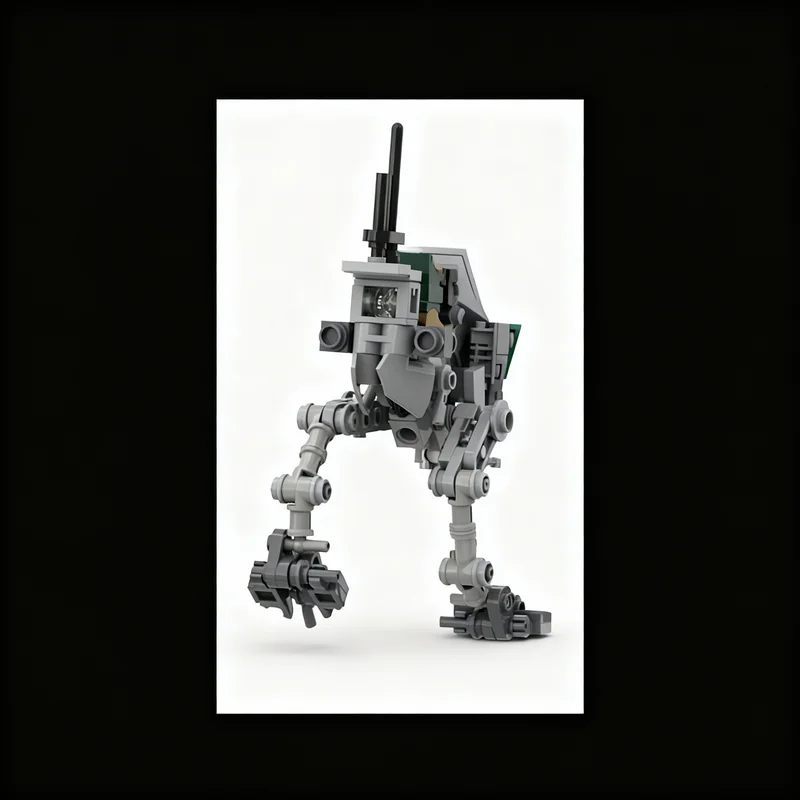 130pcs MOC AT-RT All Terrain Recon Transport - Minifigure-Scale Star Battle Model Building Blocks Architecture Creative DIY
