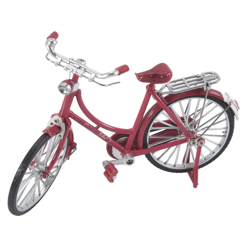 HOTTURE Mini 1:10 Alloy Model Bicycle Diecast Metal Finger Mountain Bike Retro Bike Adult Collectible Children