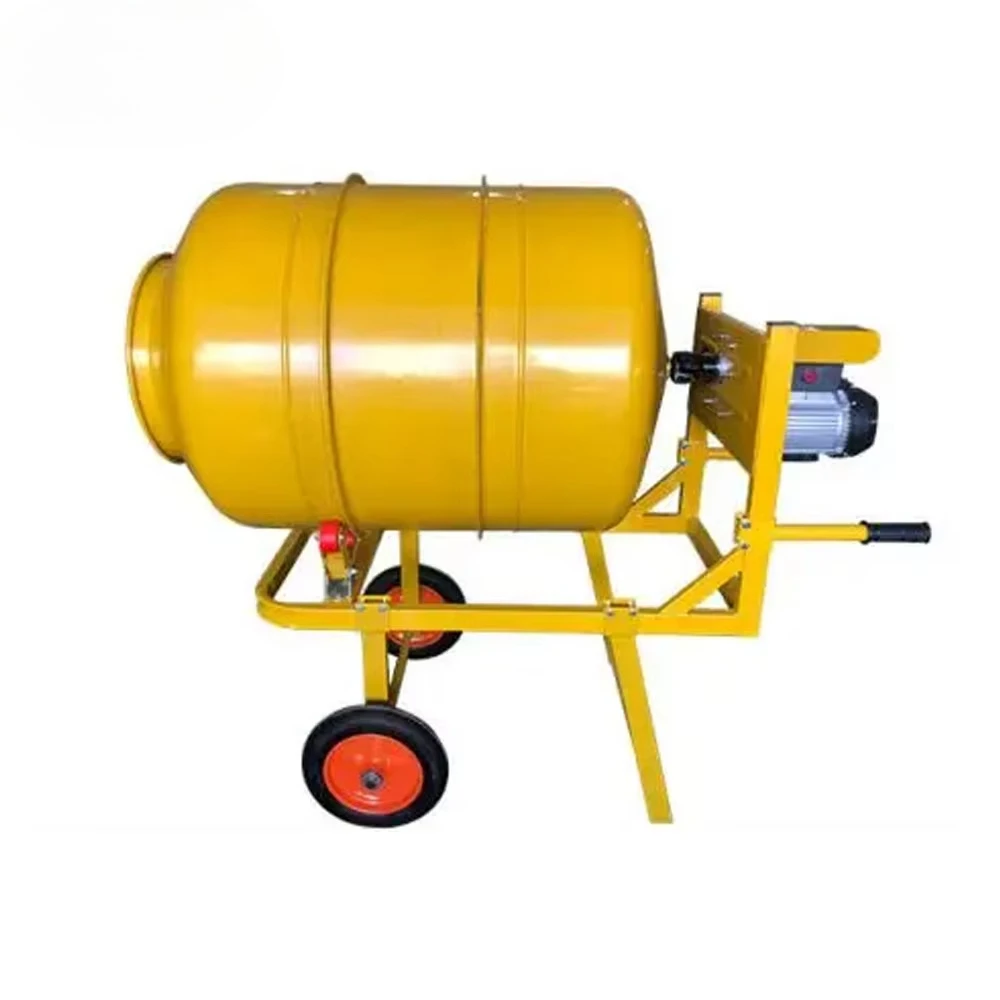 YG Customized Portable Electric Concrete Mixer Drum 500MM with Pump Manual Discharge High Digging Power Hydraulic Driving Drum