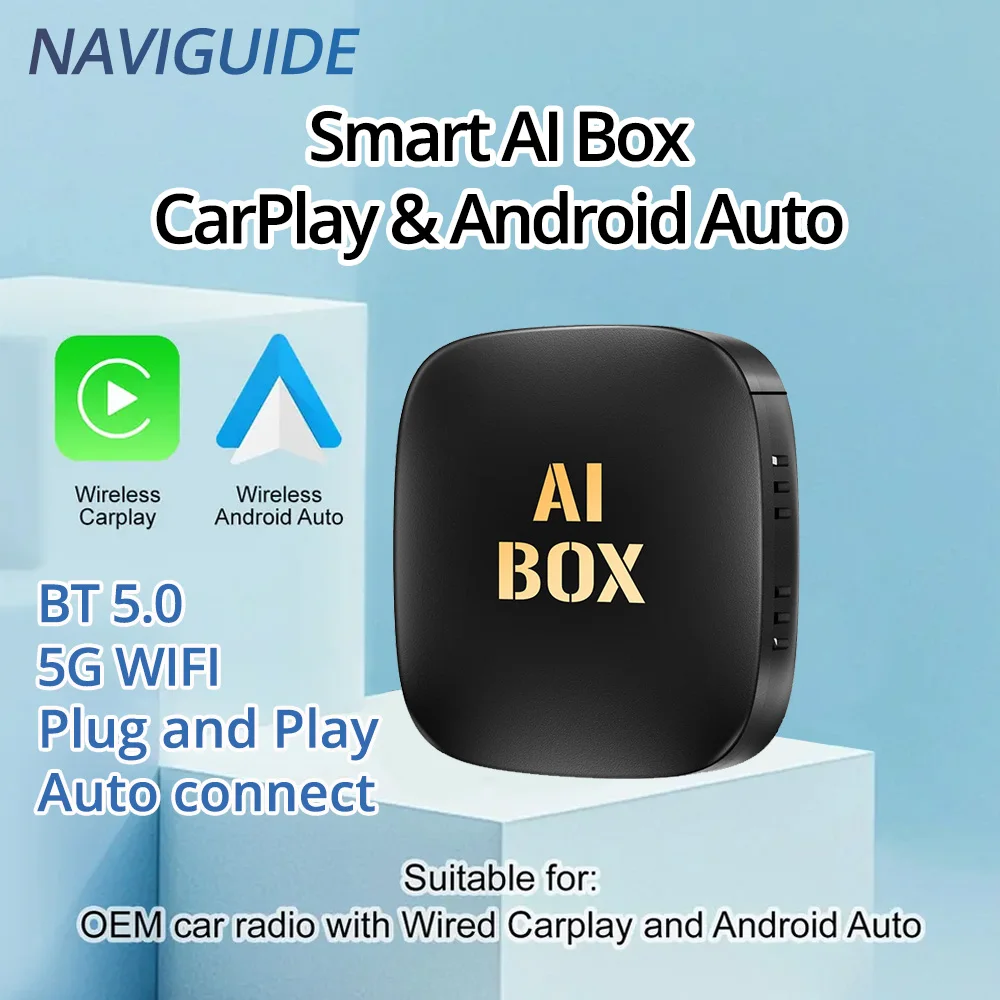 

NEW Smart CarPlay Ai Box Android 13 TV Box Wireless CarPlay Android Auto Built-in Play Store For Netflix YouTube OEM CarPlay Car