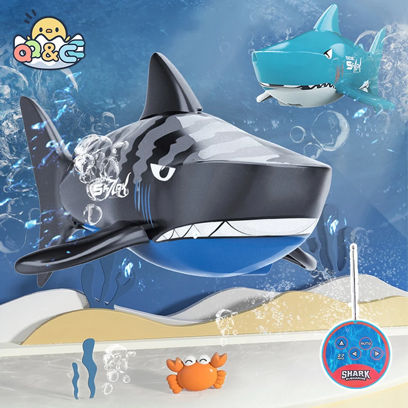 Funny RC Shark Toy Remote Control Animals Robots Bath Tub Pool Electric Toys for Kids Boys Children Cool Stuff Sharks Submarine