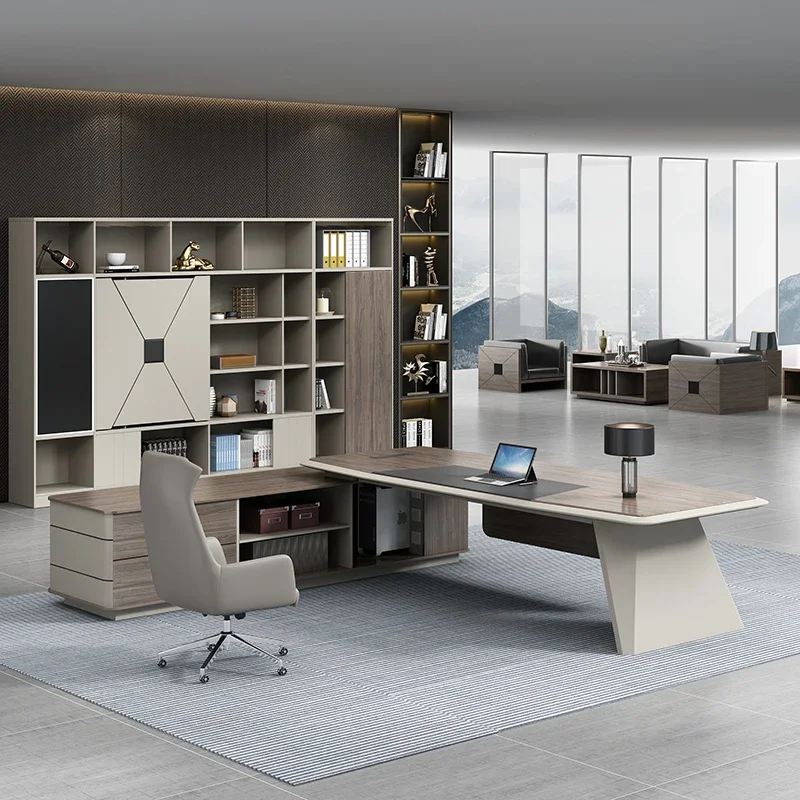 Durable Fashion Manager Office Desk and Chair Modern Creative Boss Desk Large Class Desk Minimalist Premium
