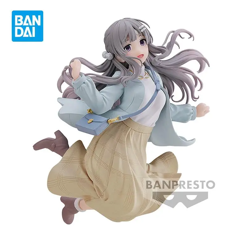 Auf Lager Original Bandai Ban presto das Idolm @ ster glänzende Farben Yukoku Kiriko PVC Anime Figur Action figuren Modell Spielzeug