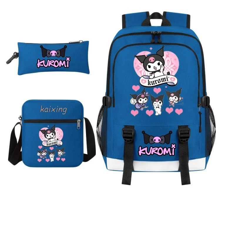 

3 шт. рюкзаки милый детский школьный рюкзак Kuromi Melody Kawaii женский рюкзак Bookbag школьные сумки для девочек-подростков Mochilas