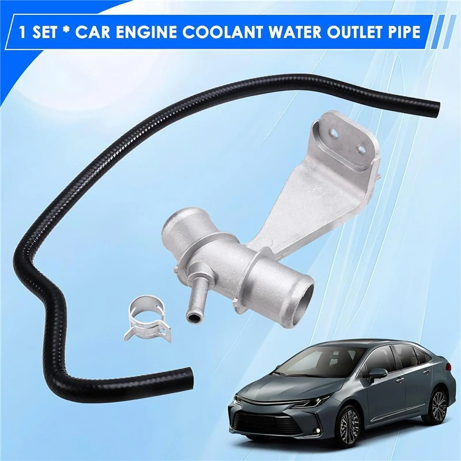 

Car Engine Coolant Pipe Engine Coolant Housing Accessories Efficiency Easy to Install Replaces Radiator for 2009-2017
