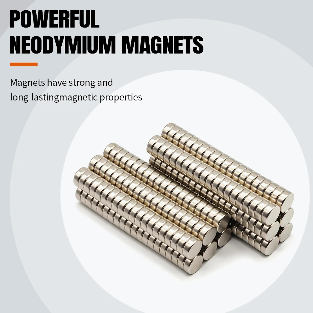 Neodymium Magnet N35 Round Disc 10x4mm Strong Adsorption Heavy Duty DIY Craft Industrial Workshop Storage No Glue