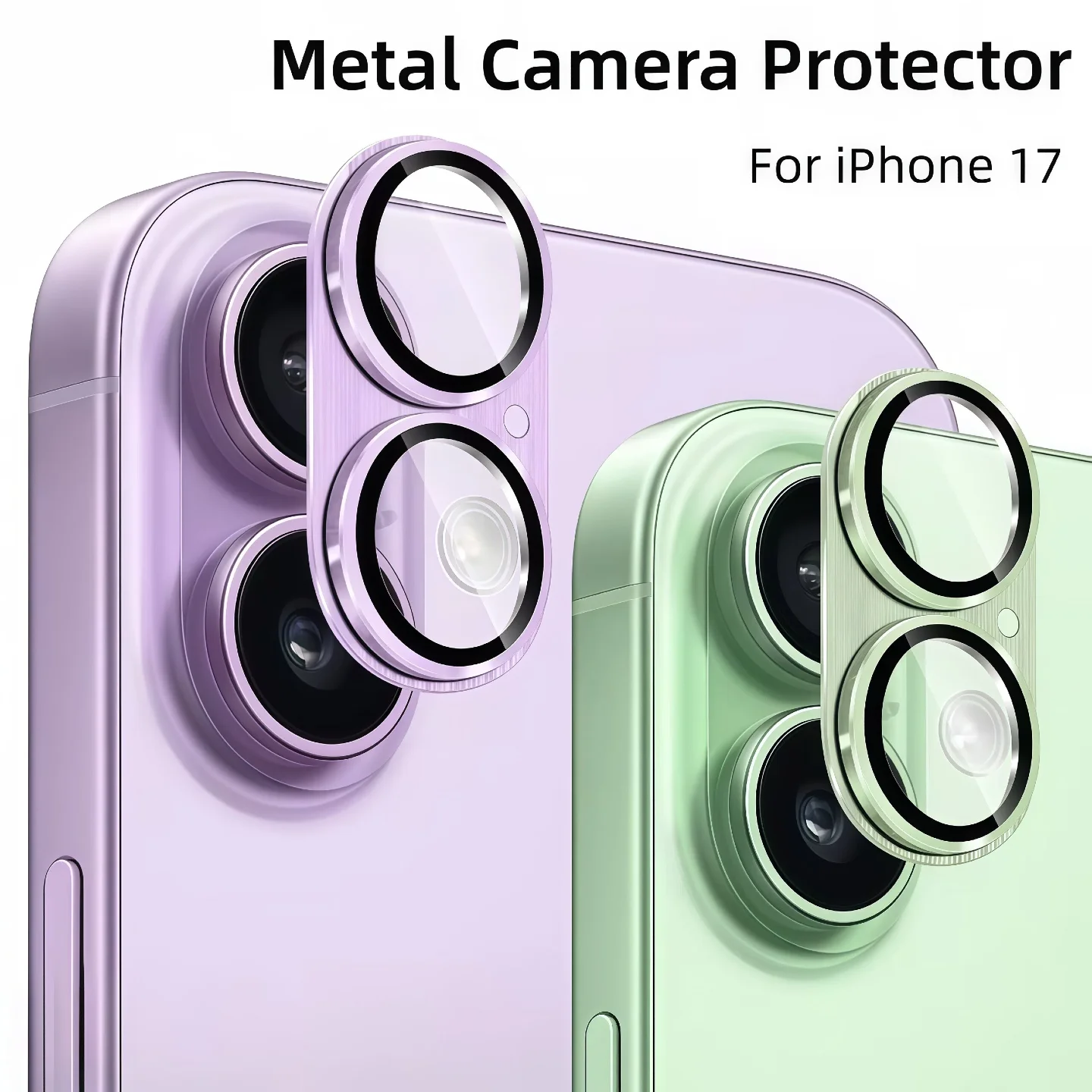 Matte Armor Metall-Kameraschutzabdeckung für iPhone 17 Rückkameras – Vollständiger Objektivschutz