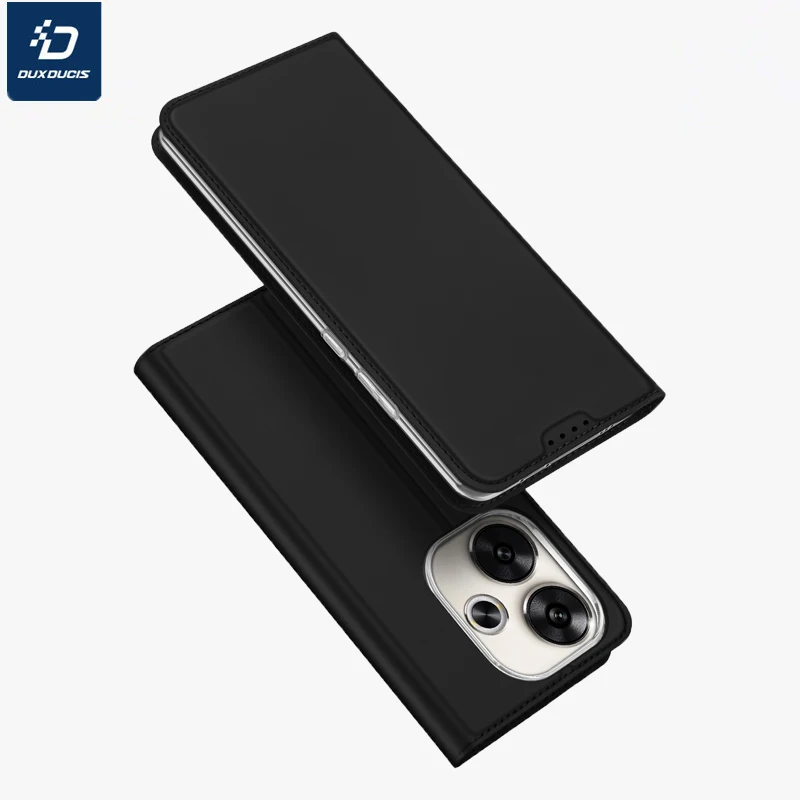 

DUX DUCIS роскошный флип-ультратонкий кожаный кошелек Cace для Redmi Turbo 3, магнитный кожаный слот для карт, защита от падения, чехол для телефона