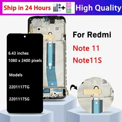TFT/OLED/Ori For Redmi Note 11S Note11S LCD For Xiaomi Redmi Note 11 Display Note11 2201117TG Screen Touch Digitizer Assembly