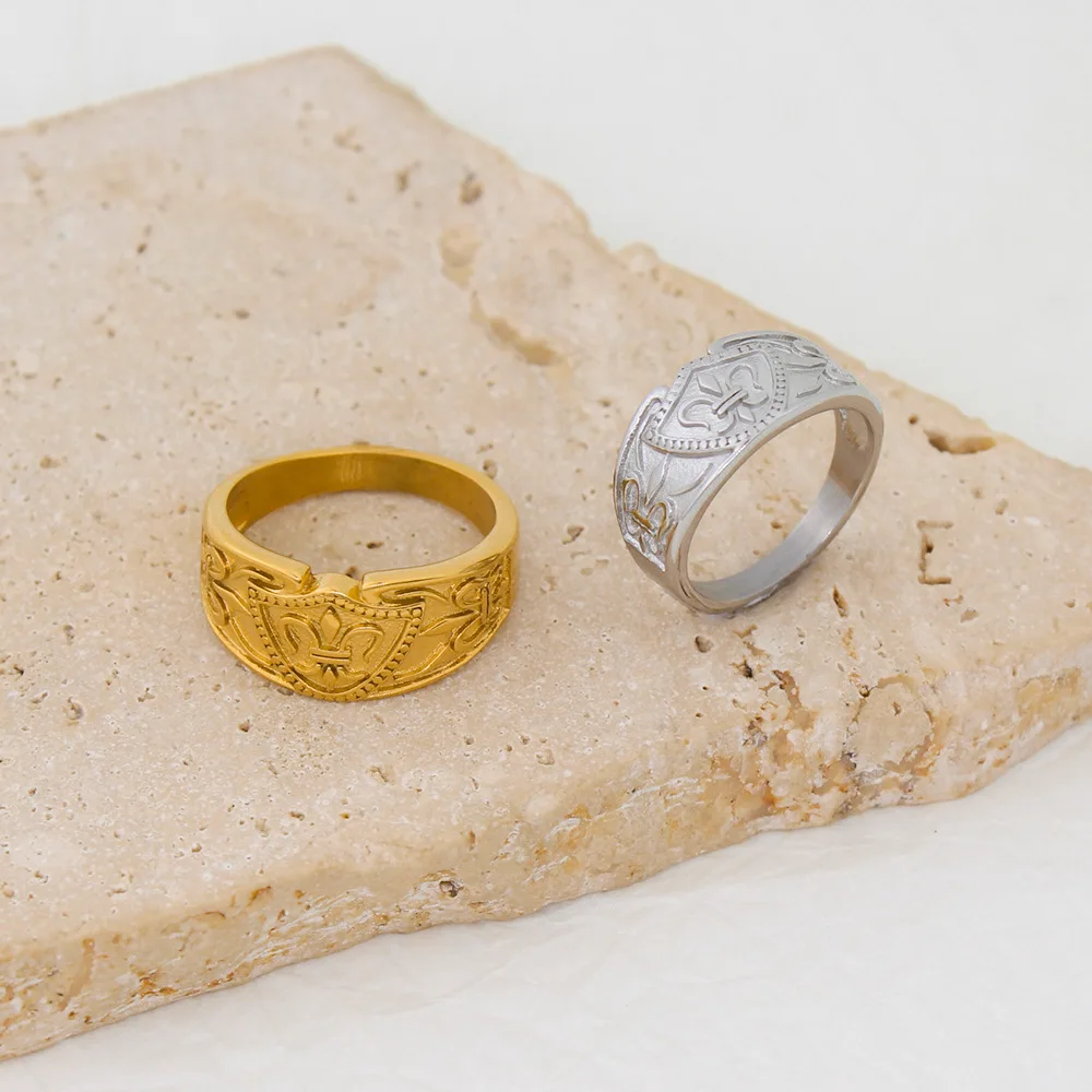 خاتم مستوحى من الدفة للنساء، طراز عرقي، ذهبي وفضي، عتيق، أنيق، متعدد الاستخدامات...